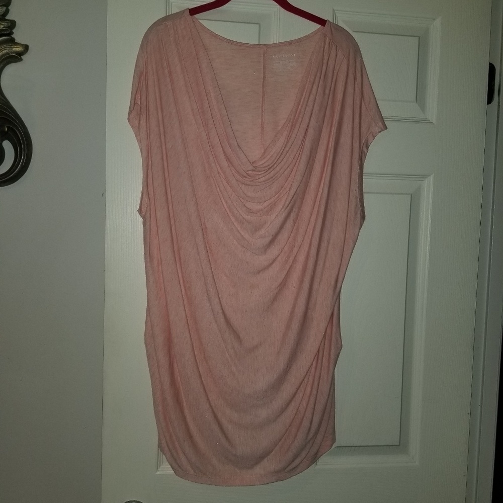 Cap sleeve cowl neck